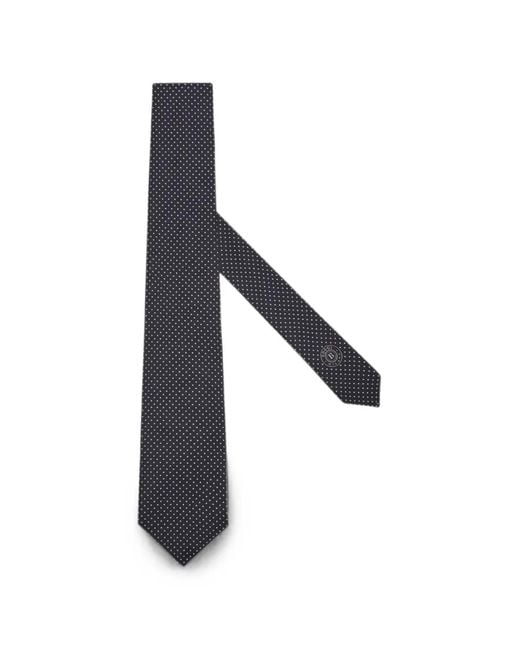Boggi Blue Silk Jacquard Tie for men