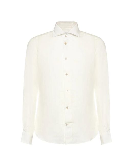 Eleventy White Shirts Linen for men