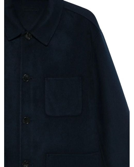 Calvin Klein Blue Button-Up Shirt Jacket for men