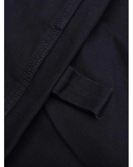 South2 West8 Blue Logo-Patch Trousers for men