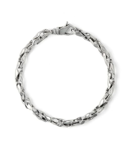 Emanuele Bicocchi Metallic Hammered Finish Bracelet