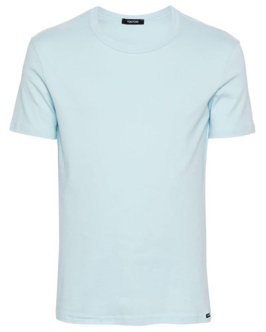 Tom Ford T-shirt Met Ronde Hals in het Blue voor heren