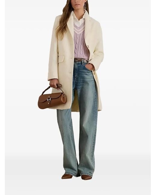 Ralph Lauren Natural Buttoned Coat