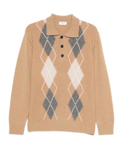 Polo A Rombi di Paolo Pecora in Natural da Uomo