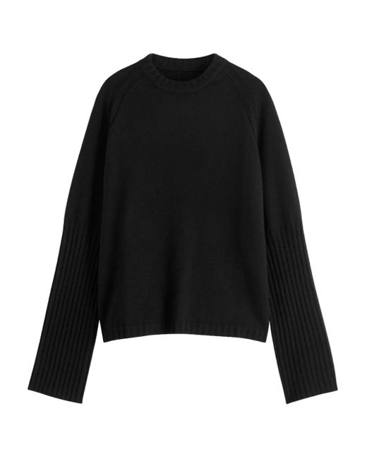 メンズ Rick Owens リブカフス セーター Black