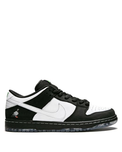 Nike Sb Dunk Low Pro Og Qs 'panda Pigeon' Shoes in Black for Men | Lyst