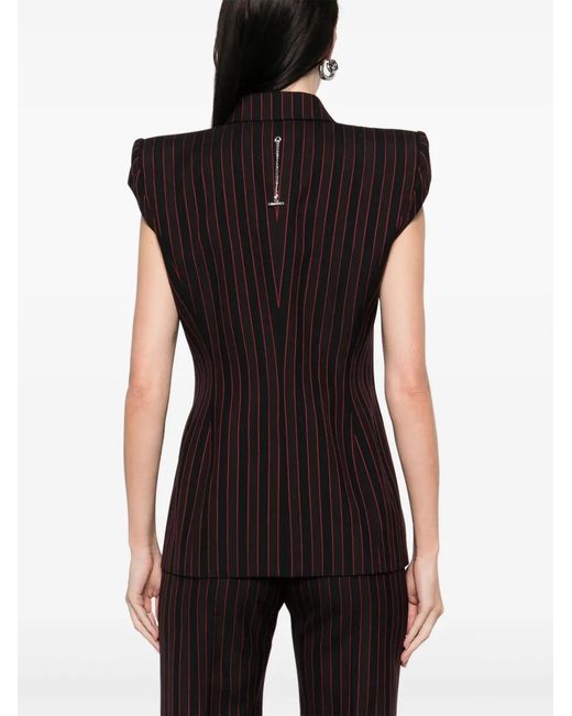 McQueen Black Elegant Wool Jacket For