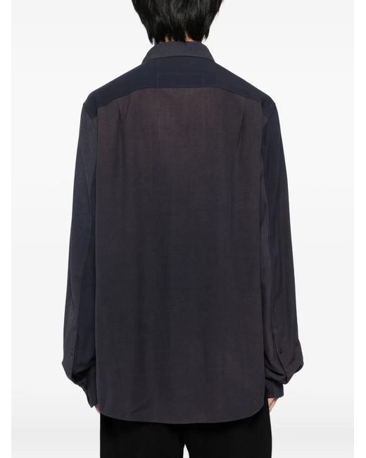 Ziggy Chen Blue Wool Shirt for men