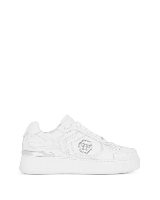 Philipp Plein White Pit-Stop Sneakers