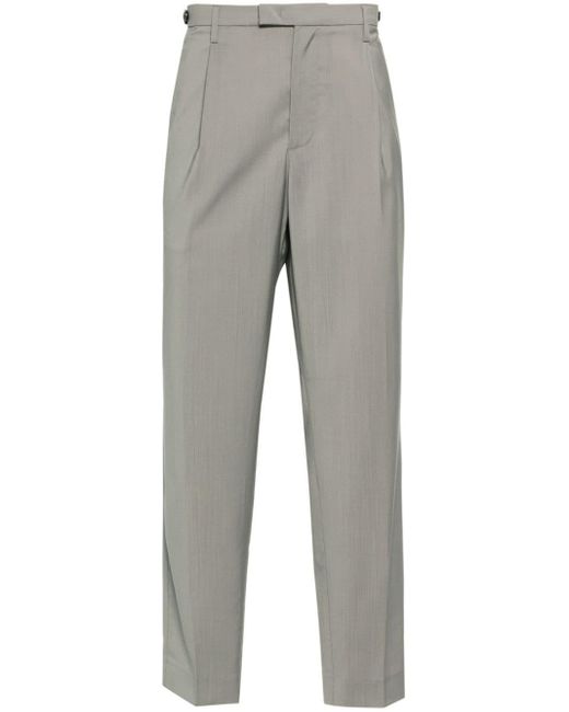 Barena Gray Masco Tropical Wool Trousers for men