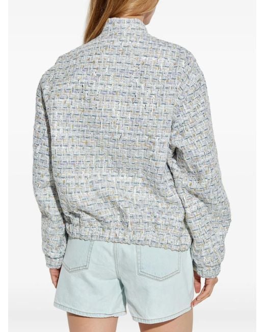 IRO Noemy Tweed Jack Met Knopen in het Gray