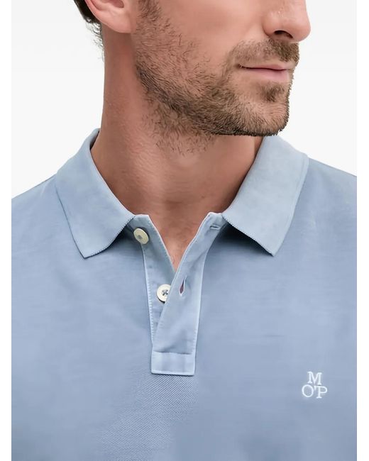 Marc O' Polo Blue Buttoned Polo Shirt for men