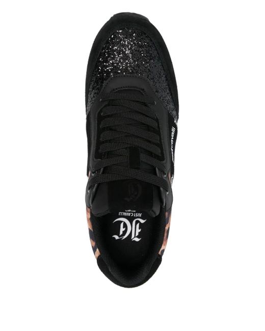 Just Cavalli レオパード スニーカー Black