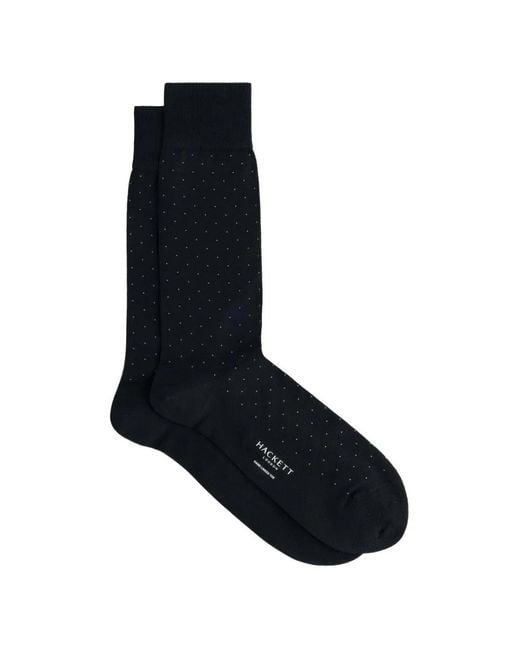 Hackett Black Polka-Dot Socks for men