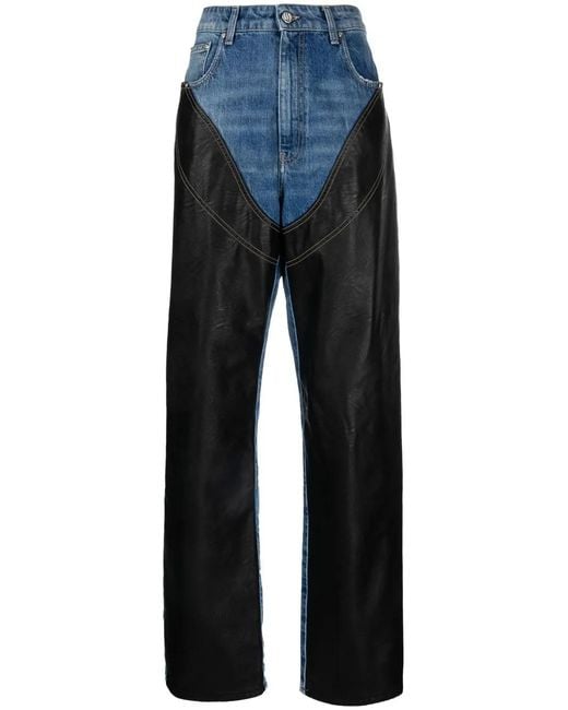 Stella McCartney Blue Alter Mat Chap Panelled Jeans