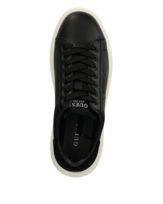 Baskets En Daim À Logo Embossé Guess en coloris Black