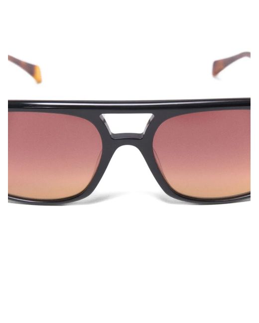 Maje Pink Pilot-Frame Sunglasses