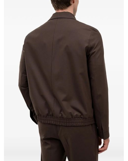 HUGO Brown Zip-Up Jacket for men