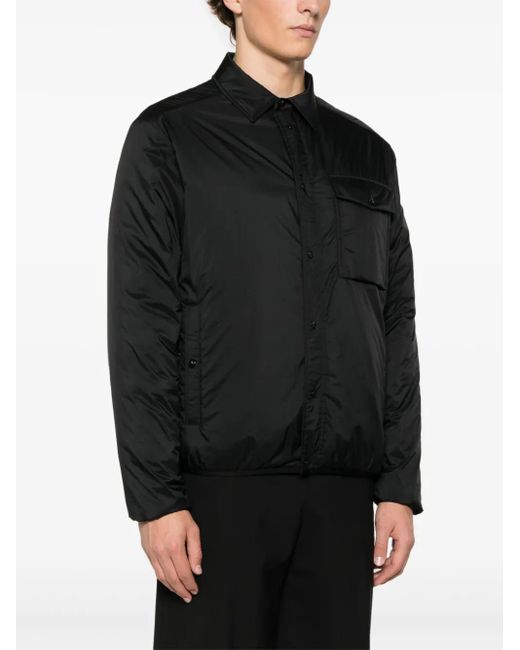 Moncler Black Arpont Down Shirt Jacket for men