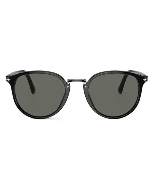Persol Black 0po3184s Round Sunglasses for men