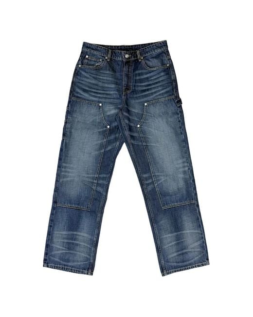 Babylon LA Blue Double-Knee Jeans for men