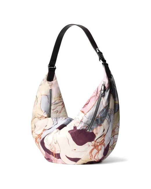Lemaire Pink Xl Quiver Clip Bag