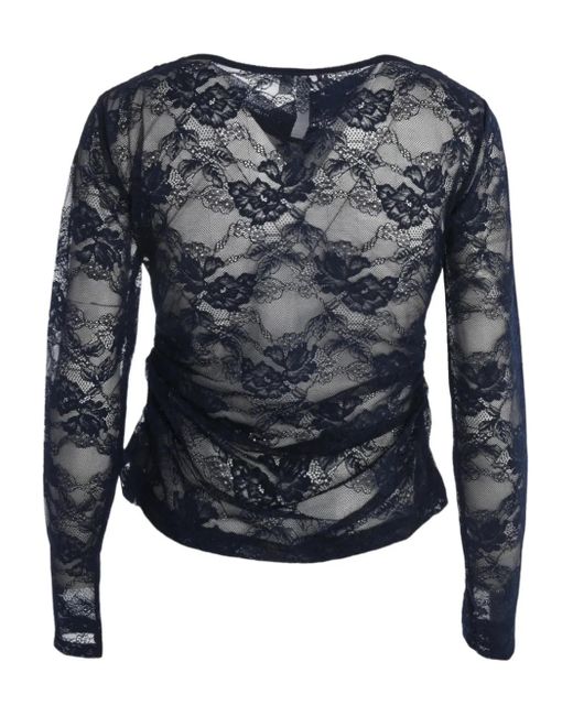 Significant Other Blue Nida Cross-Necklace Top