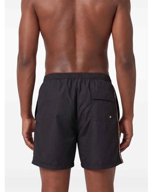 Gcds Black Logo Swim Shorts for men