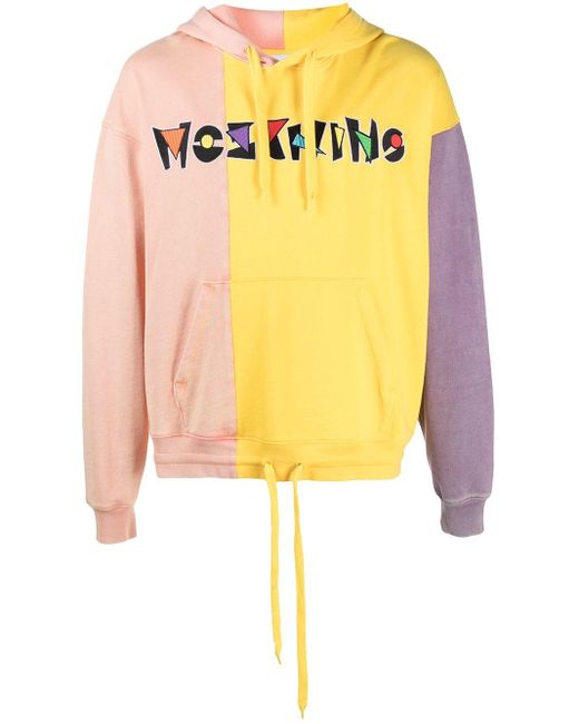 yellow moschino hoodie
