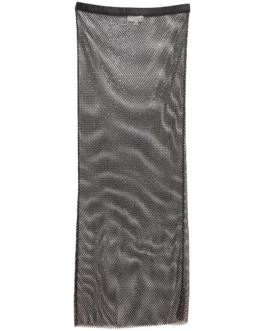 Fleur du Mal Verfraaide Maxi-Rok in het Gray