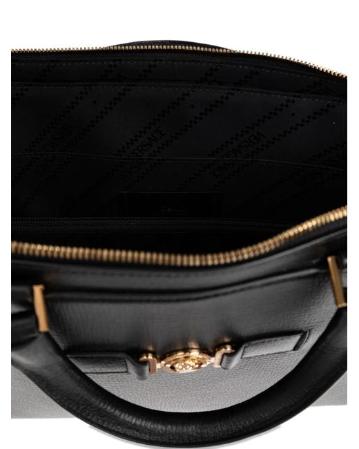 Versace Black Medusa Biggie Tote Bag for men