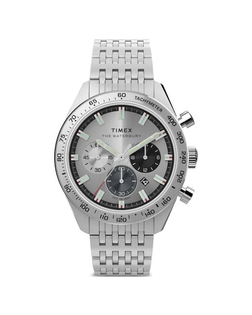 Timex Gray Waterbury Traditional Chronograph 41Mm Watch for men
