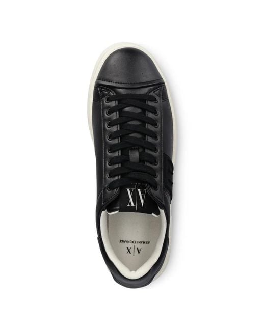 Baskets À Patch Logo ARMANI EXCHANGE pour homme en coloris Black
