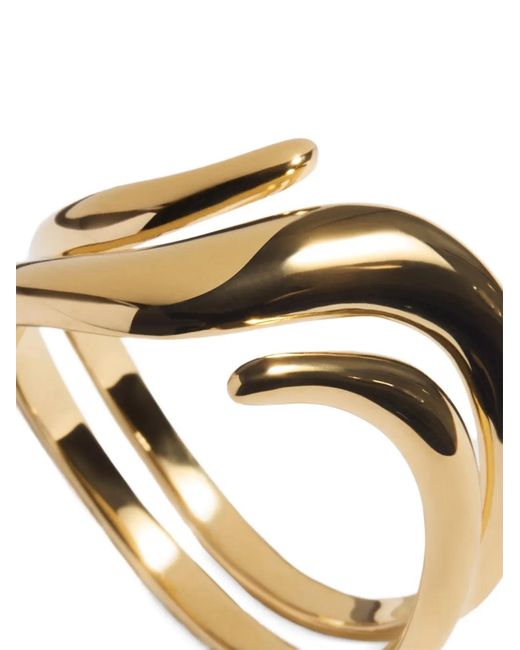 Monica Vinader Metallic Swirl Ring