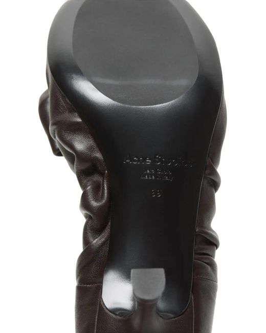 Acne Black Leather Boots