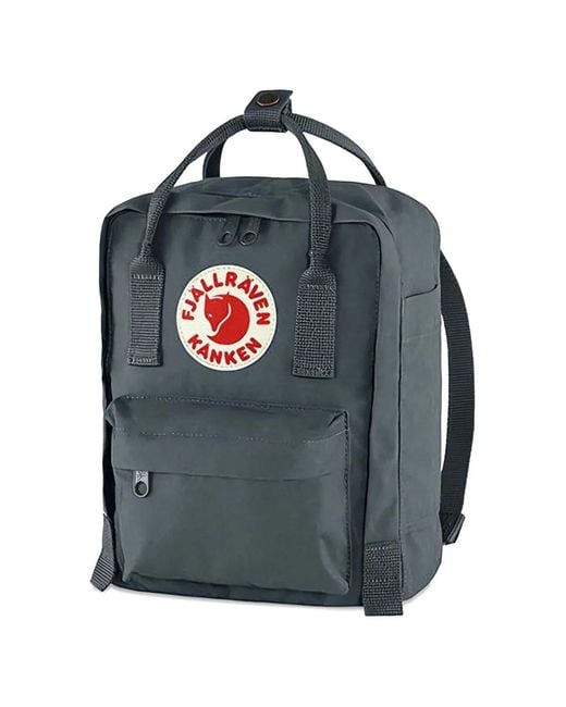 Fjallraven Blue Kånken Logo-Patch Backpack