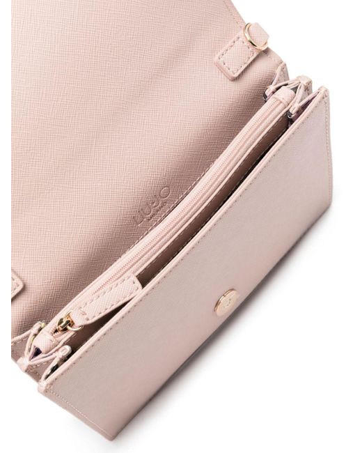 Bolso de mano con letras del logo Liu Jo de color Pink