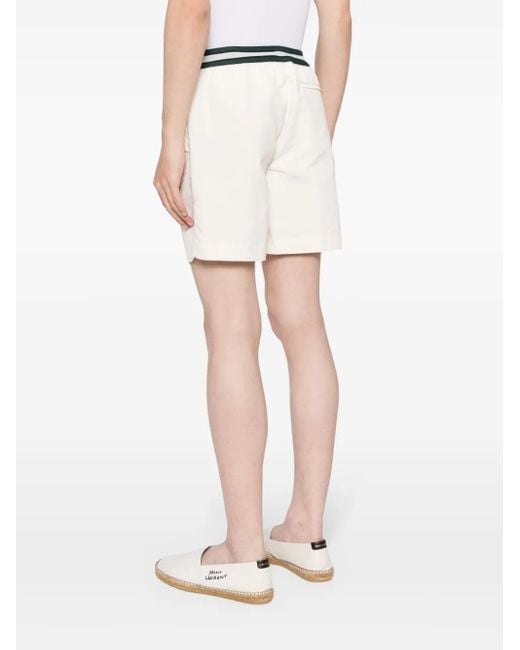 CHE White Elasticated-Waist Swim Shorts for men
