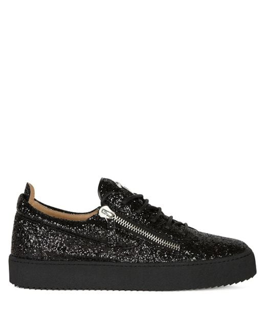 Giuseppe Zanotti Frankie Sneakers Mit Glitter-Optik in Black für Herren