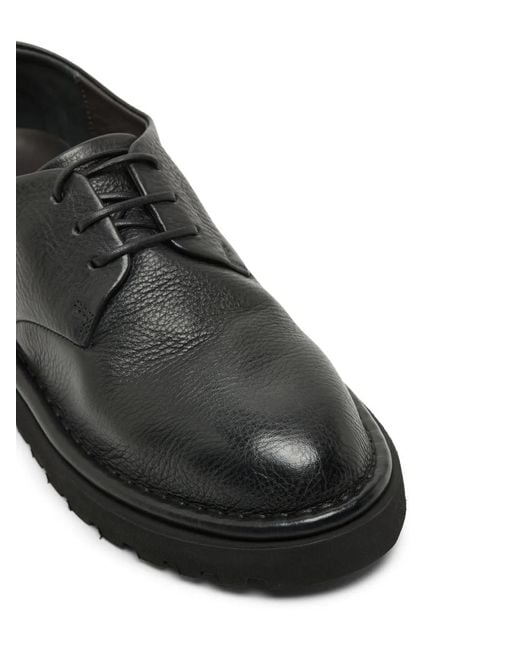 Marsèll Black Sancrispa Alta Leather Derby Shoes