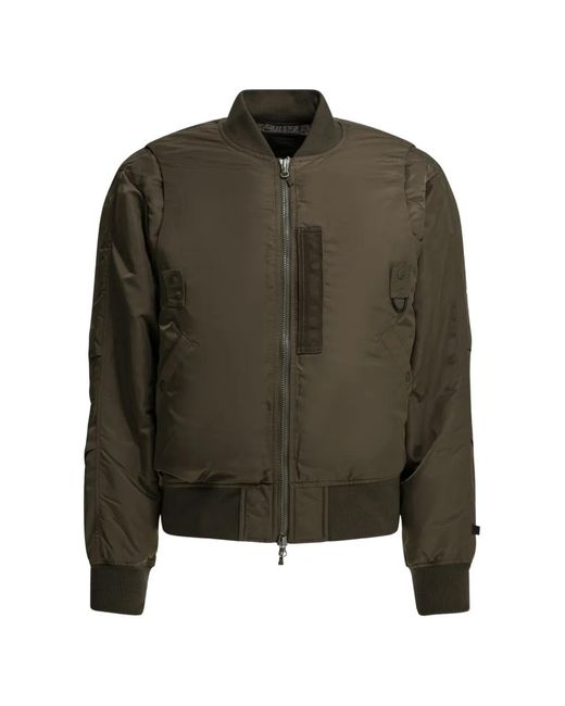 Daiwa Pier39 Green Zip-Up Bomber Jacket for men