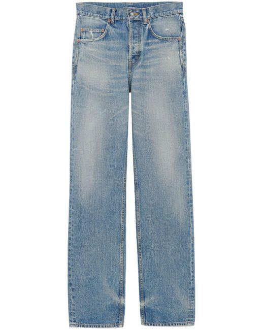 Saint Laurent Blue Men Adjusted Maxi Long B Jeans for men