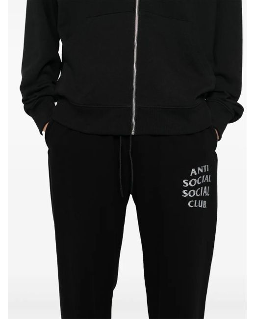 メンズ ANTI SOCIAL SOCIAL CLUB マインドゲーム グリッター スウェットパンツ Black