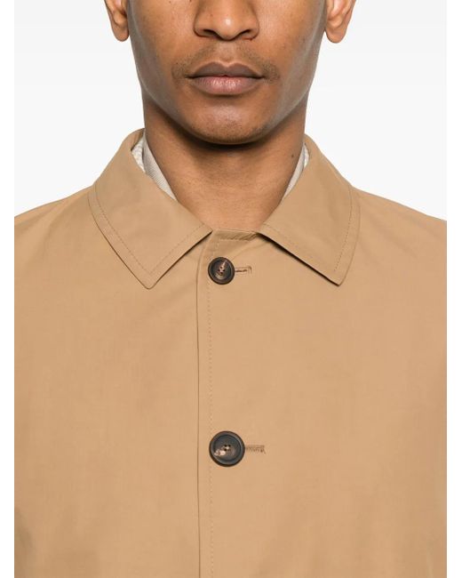 Tagliatore Natural Single-Breasted Coat for men
