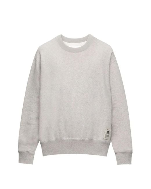 Momotaro White Loopwheel Sweater for men