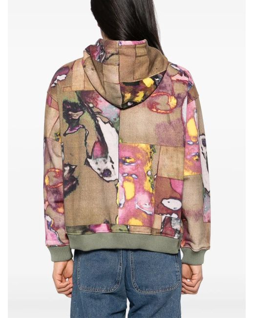 Kidsuper Pink Faces Collage Hooded Jacket for men