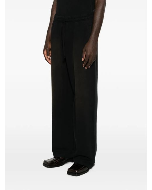 Arte' Black Drawstring Track Pants for men