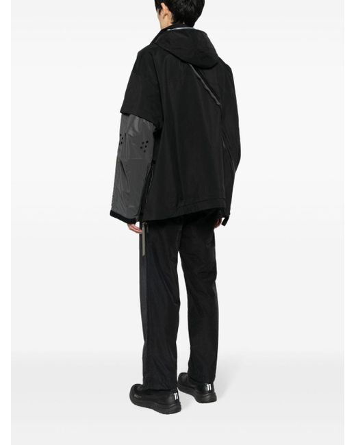 Acronym Black Hooded Zip-up Jacket for men