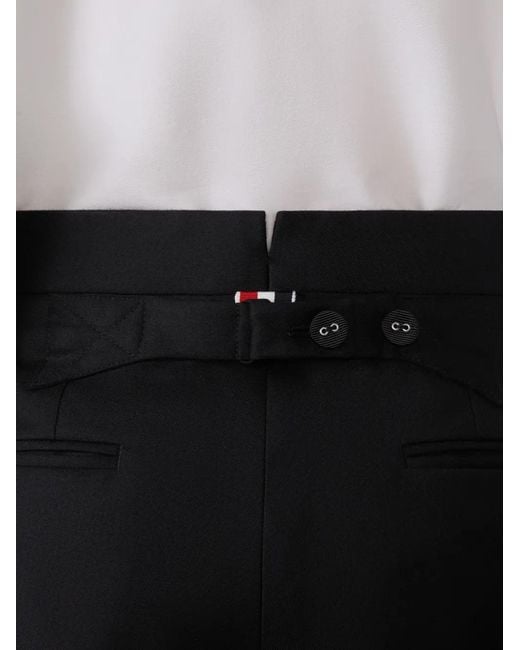 Thom Browne Blue Pantalon De Tailleur À Bandes Latérales