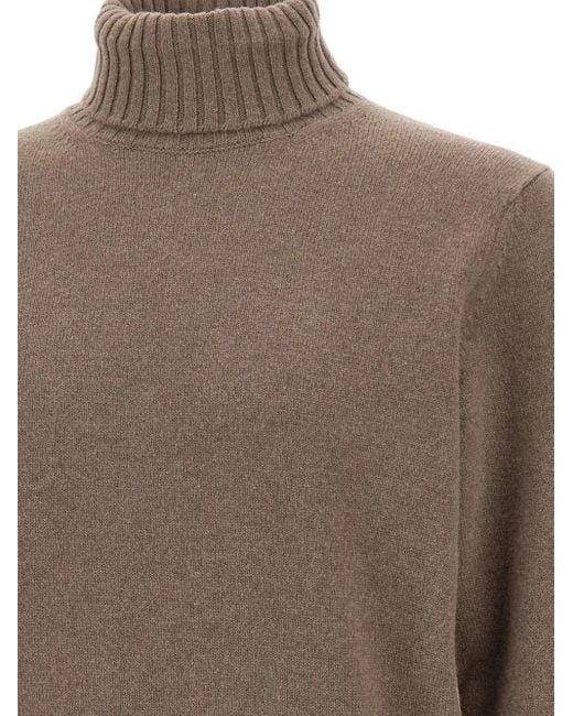 メンズ FILIPPO DE LAURENTIIS ハイネック セーター Brown